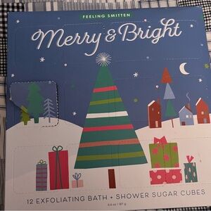 Exfoliating bath and shower cubes (12). Feeling Smitten Merry & Bright Bath Set